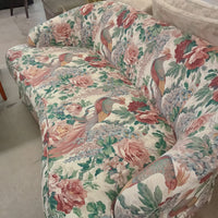 72"W Love Seat with Guinea Fowl Pattern