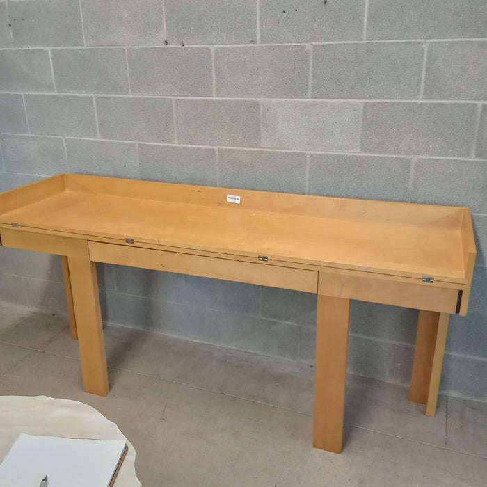 70"W Fold Out Desk with Single Drawer
