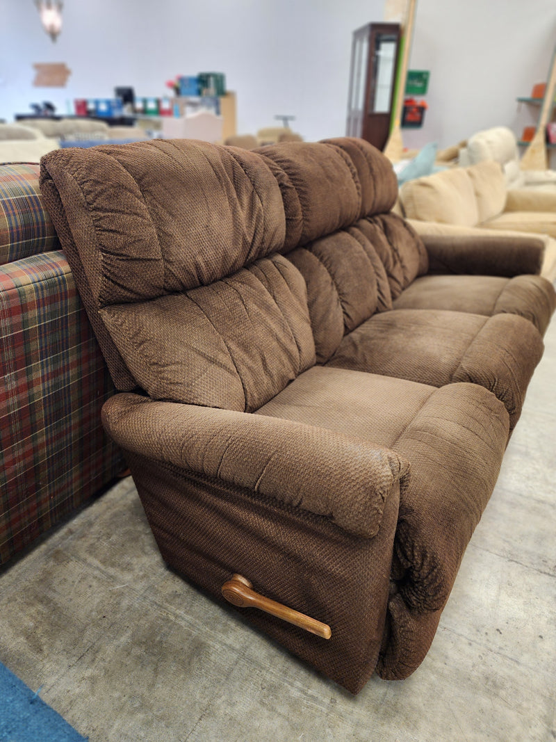 Plush Brown 3 Seater Recliner
