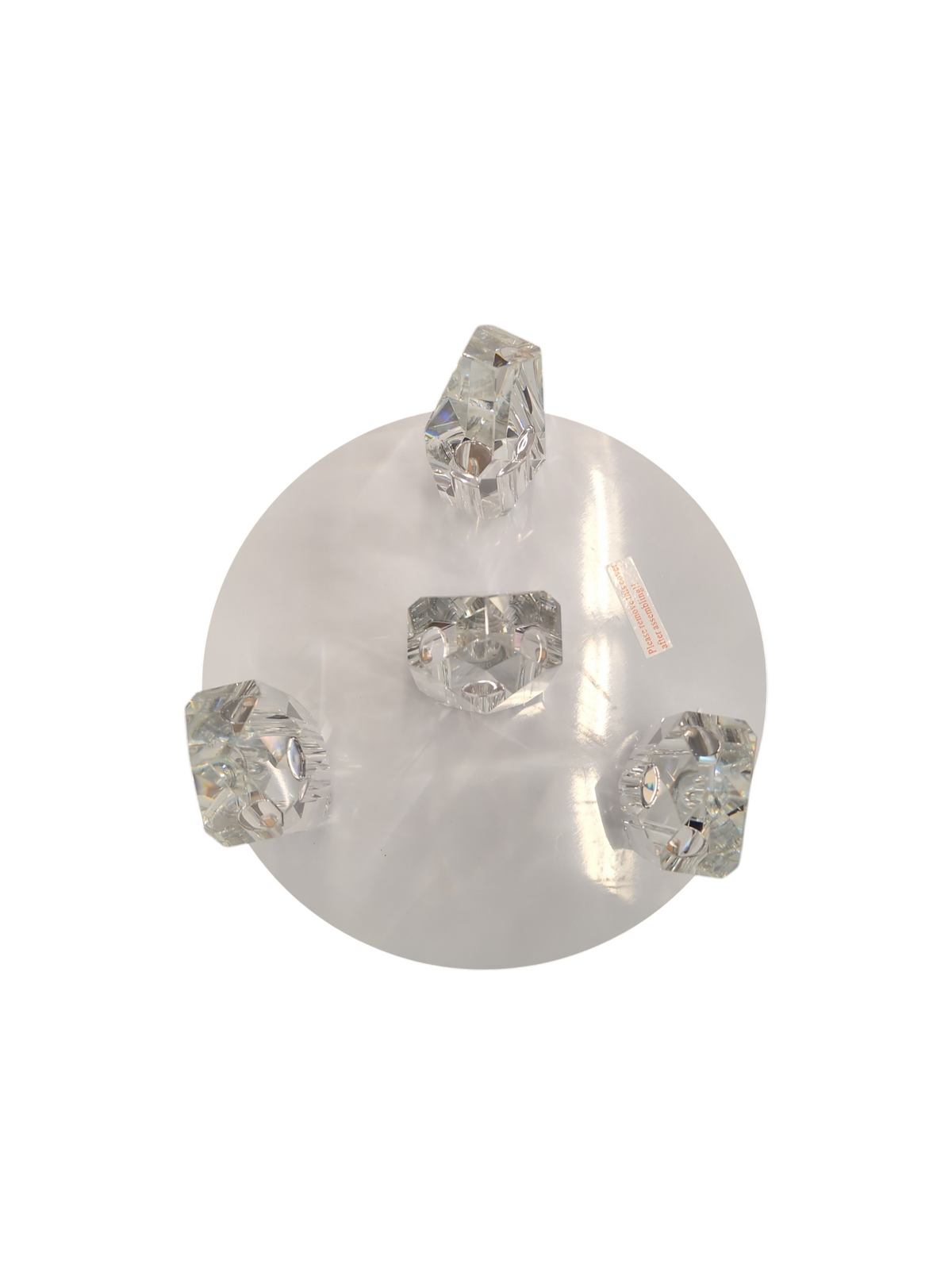 Artcraft Lighting Doccia 4-Light Flush Mount in Chrome