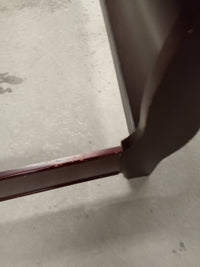 80"W Dark Wood Sleigh Bed Frame - King