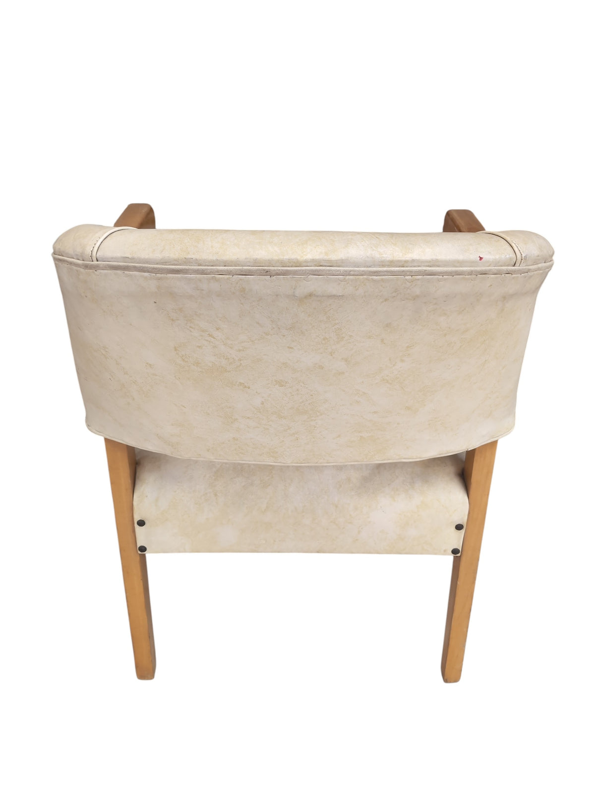 Beige Upholster Leather Armchair