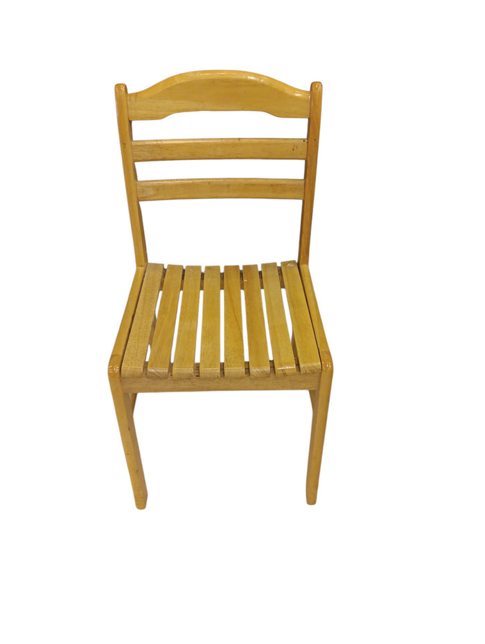 Slatted Light Accent Chair