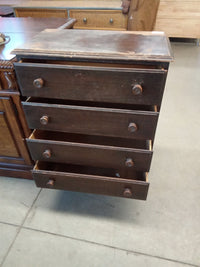 26.5"W 4-Drawer Vintage Dresser in Solid Wood