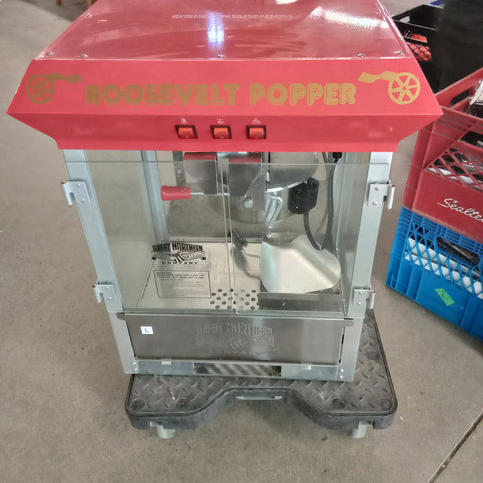 17"W Antique Style Popcorn Machine