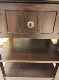 Dark Espresso Nightstand Side Table