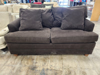 Cozy Charcoal Upholstered Loveseat