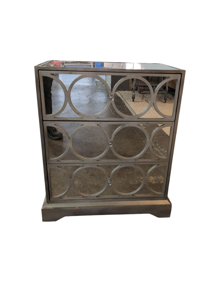 Christina Mirrored Bedside Dresser