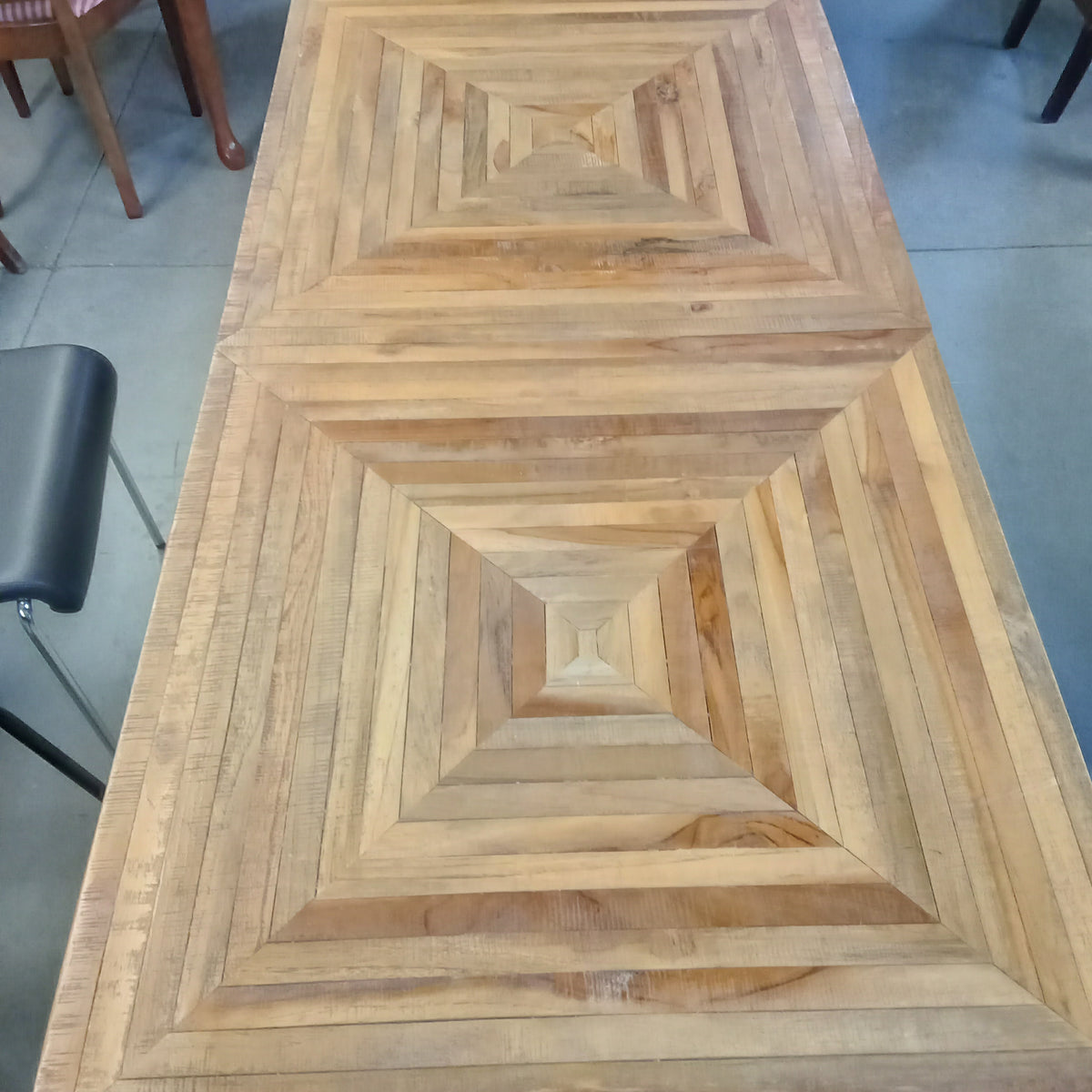 59"W Butcher Block Dining Table