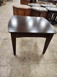 Dark Wood Side Table with 1 Drawer