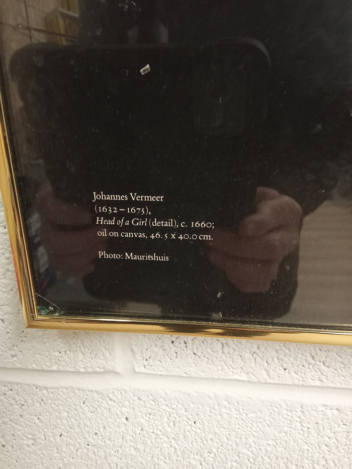 24"W "Girl with a Pearl Earring" Poster - Framed