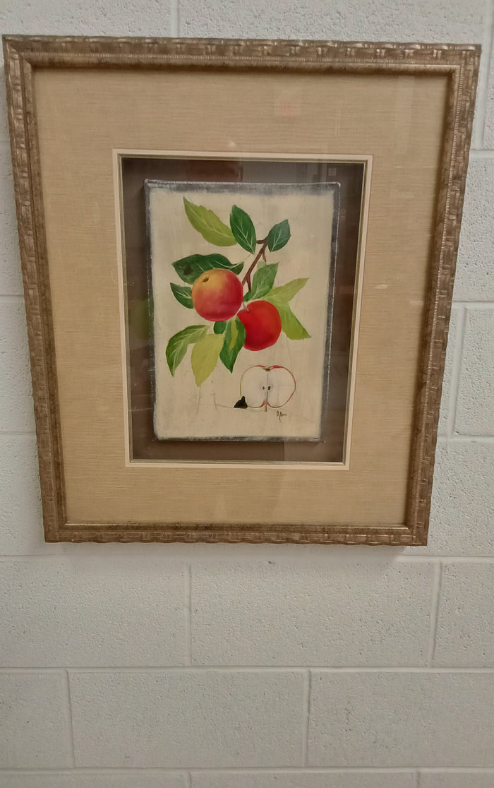 22.5"W Framed Still Life - Apples
