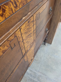 Waterfall Art Deco Dresser W/Mirror
