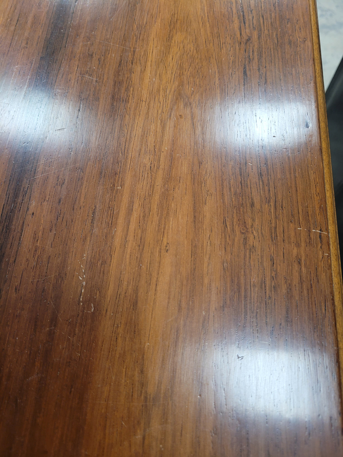 Half Moon Wooden Side Table