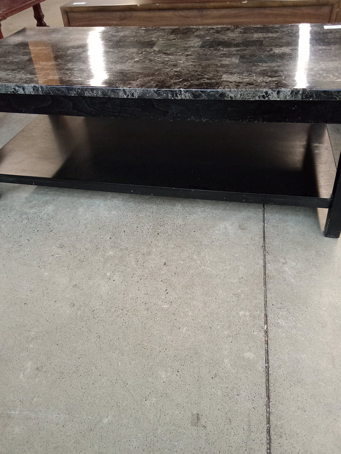 48"W Faux Marble Coffee Table