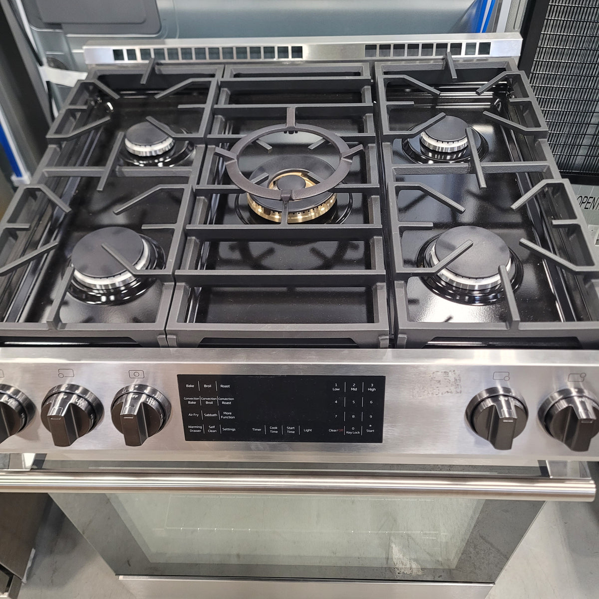 30"W 5-Burner Gas Stove in Stainless Steel