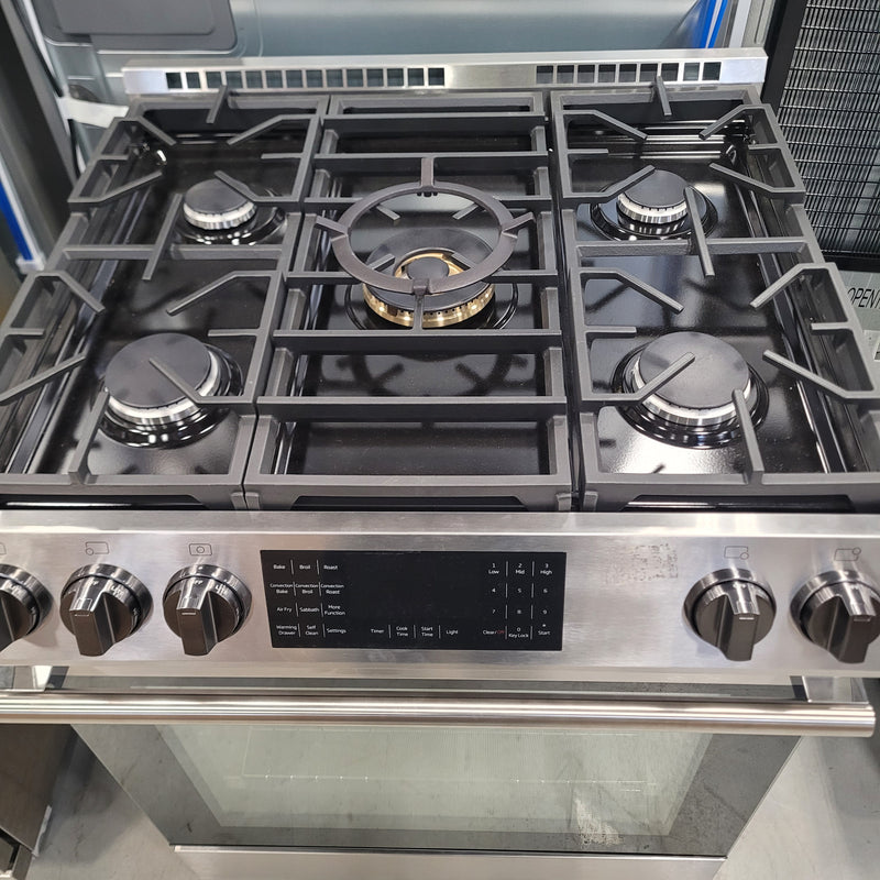 30"W 5-Burner Gas Stove in Stainless Steel