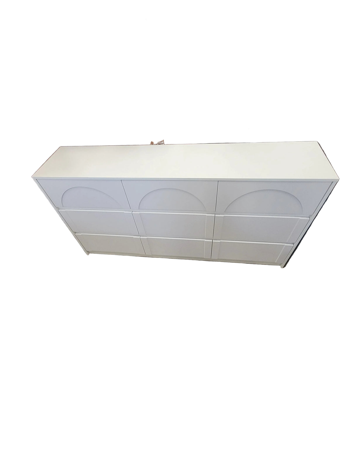 Modern White 9-Drawer Dresser