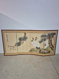 4-Panel Folding Privacy Screen