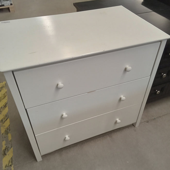 White Dresser W/3 Drawer #AT4