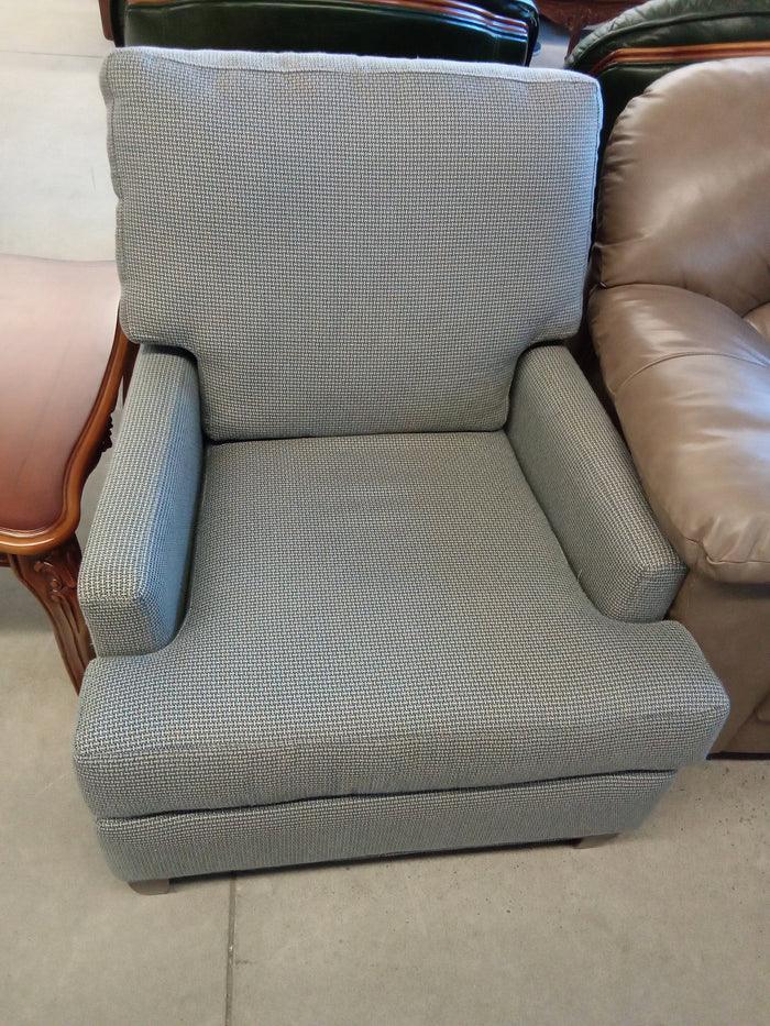 29.5" W Grey Fabric Armchair