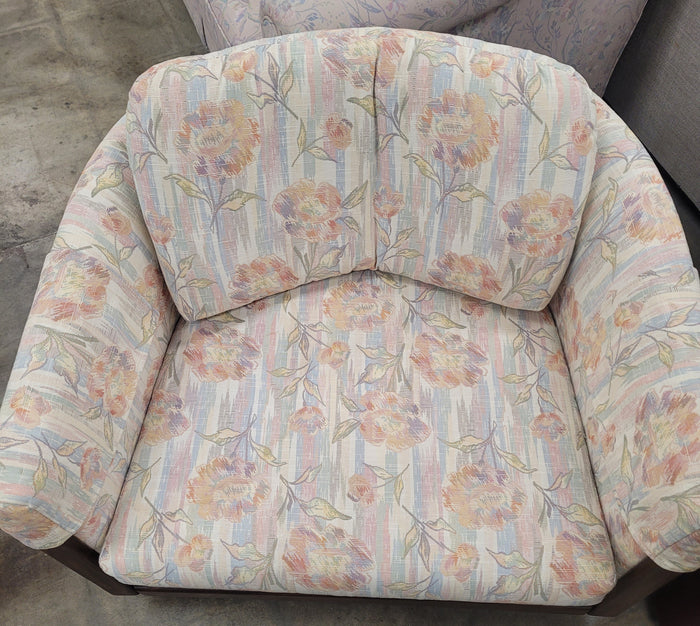 Pastel Floral Patterned Armchairs