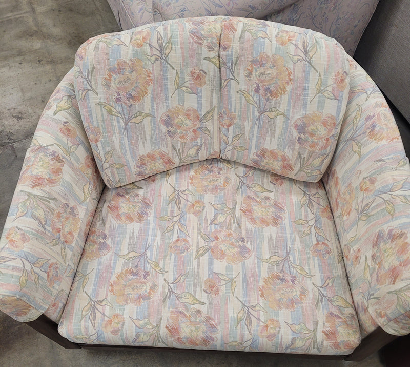 Pastel Floral Patterned Armchairs