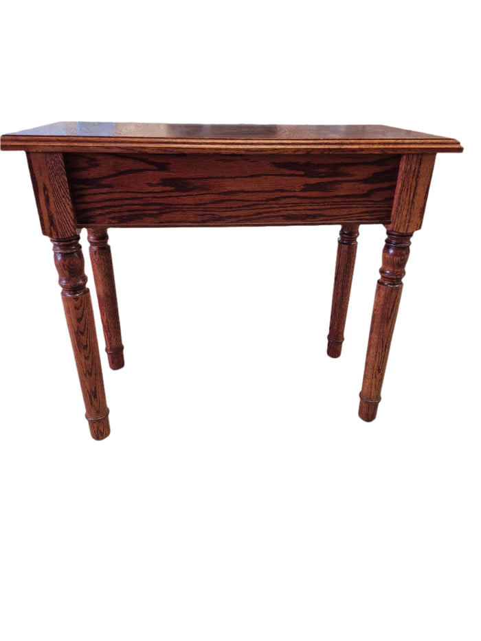 Red Oak Console Table