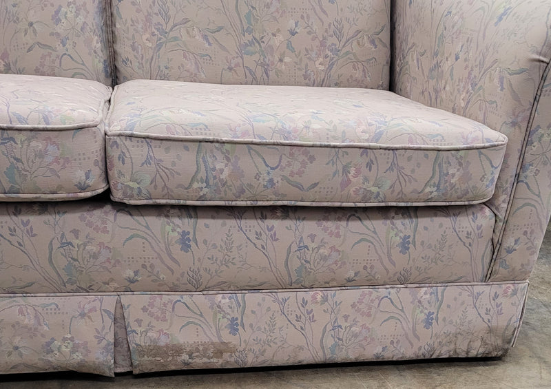 Light Pastel Floral-Patterned Loveseats