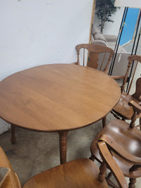 Oval Wooden Dining Set