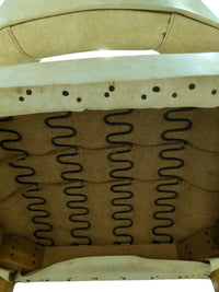 Beige Upholster Leather Armchair