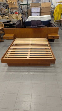 Mid-Century Modern Queen Bed Frame