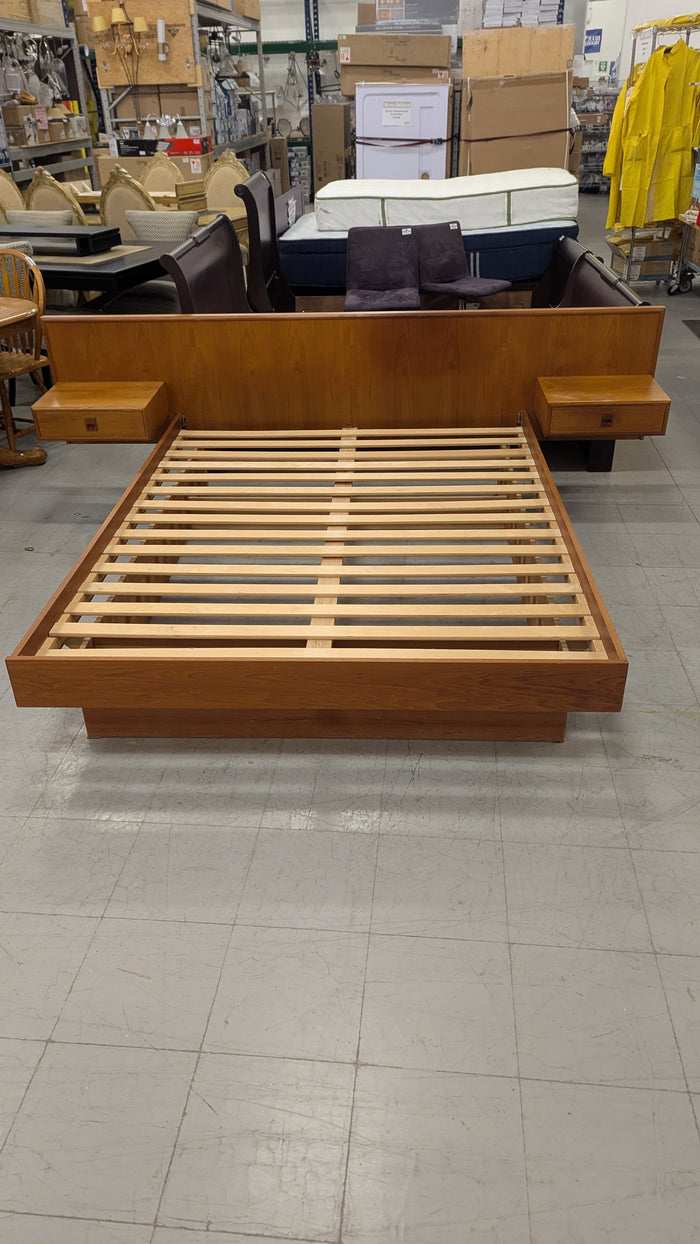 Mid-Century Modern Queen Bed Frame
