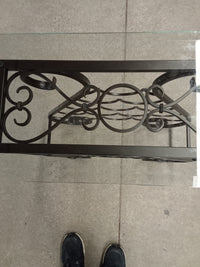 26"W Glass Topped Wine Rack