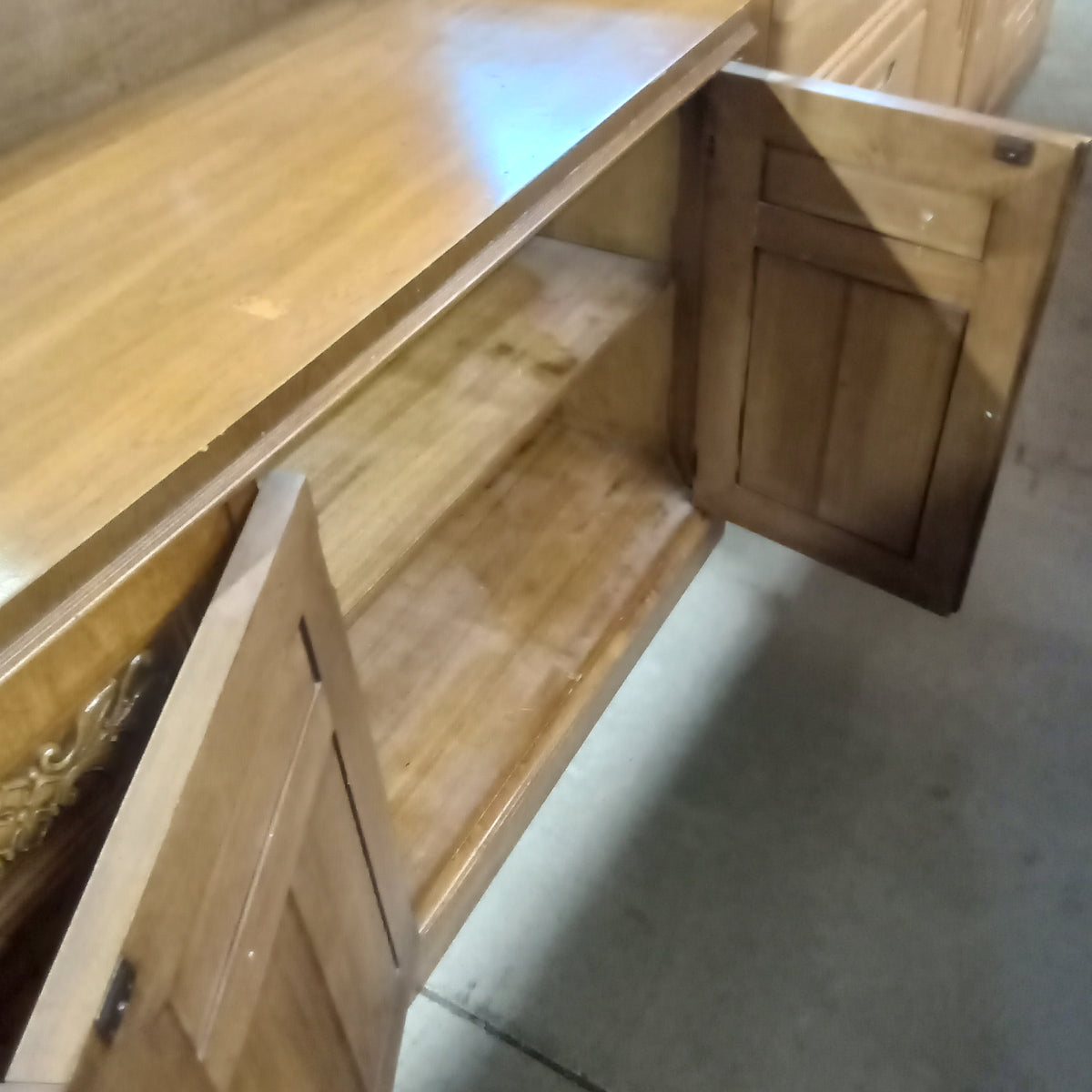 65"W Solid Wood Credenza
