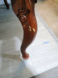 Mahogany Inlaid Dining Table for 12