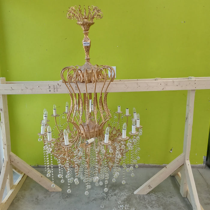 40"Diameter Crystal Chandelier