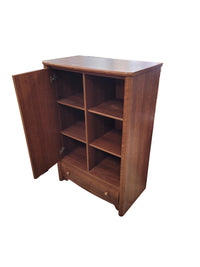 Traditional Brown Wooden Media Cabinet