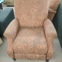 32"W Manual Recliner Armchair in Paisley Fabric