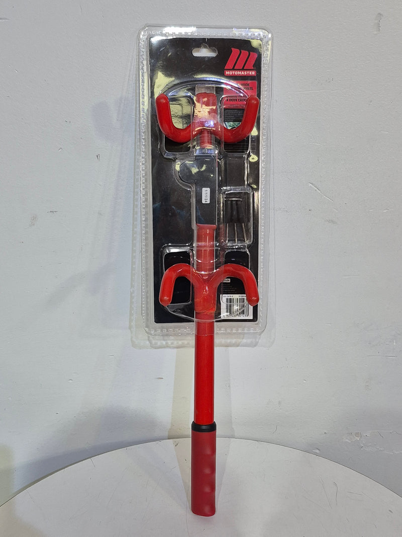 MotoMaster Twin Hooks Steering Wheel Lock for SUV and Truck