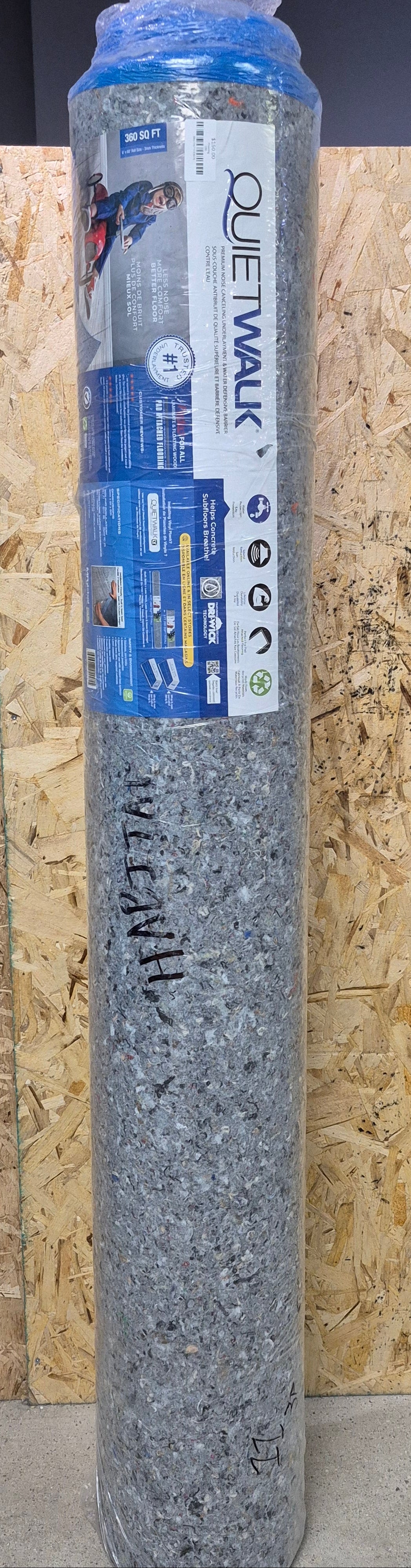 QuietWalk 360 Sq Ft Premium Sound and Moisture Barrier Underlayment for Laminate & Engineered Floors