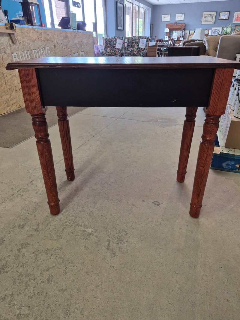 Red Oak Console Table