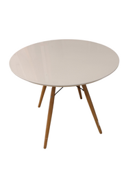 White Round Bistro Dining Table