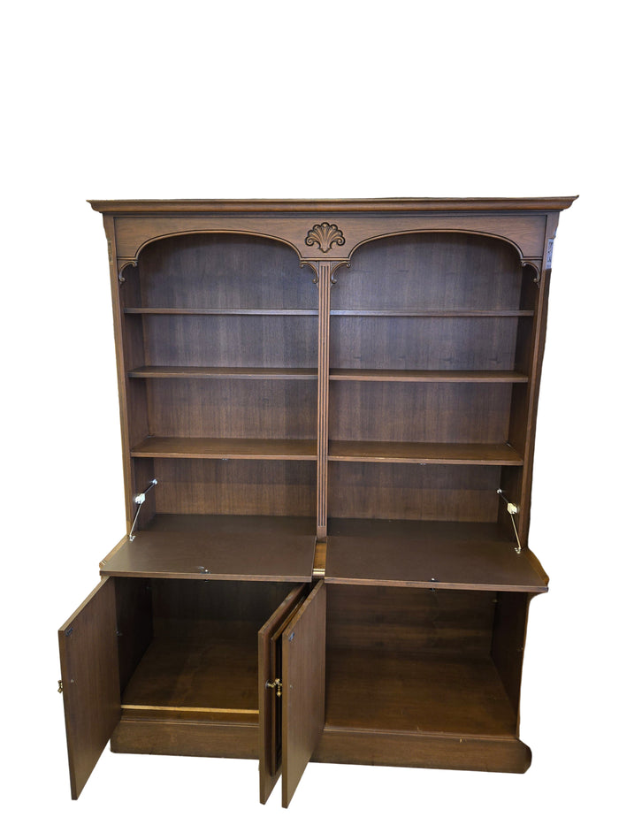 Large Dark Wood Hutch