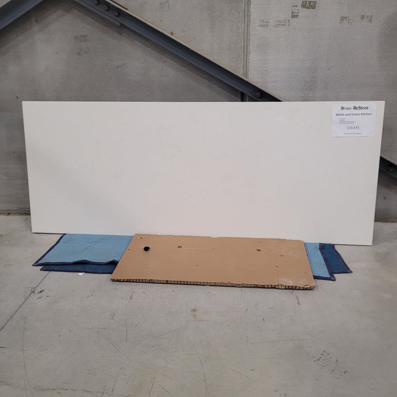 White and Green Kitchen