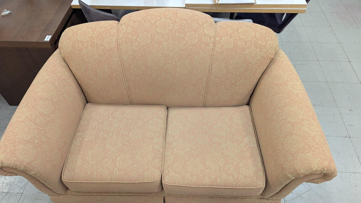 67"W Rose Loveseat w/ flower embroidery