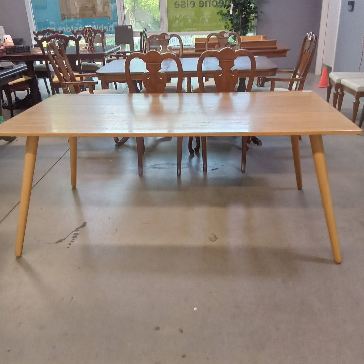 71"W Modern Style Wooden Dining Table