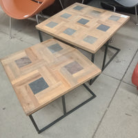 23.5"W 2-Piece Nesting Table Set