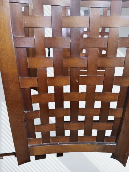 Mesh Style Wooden Chair - Set of 4