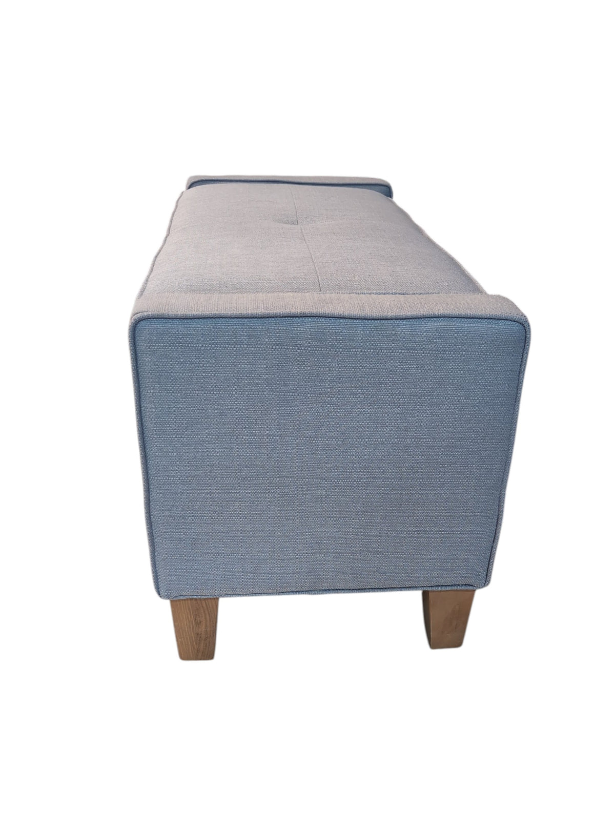 Gray Storage Ottoman